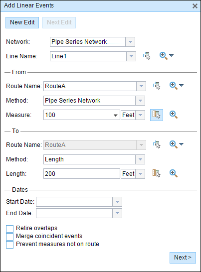 Using the length method to locate the To measure location Using the length method to locate the To measure location