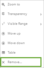 Remove layer Remove layer