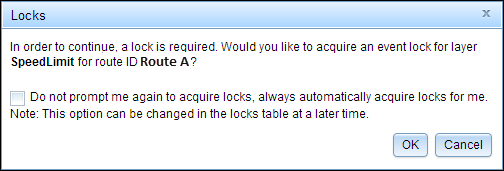 Event lock available Event lock available